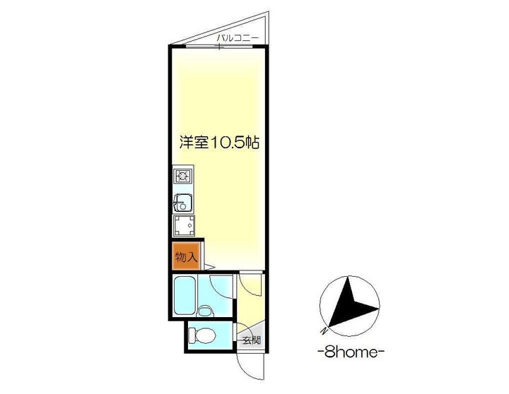福岡ビルの間取り