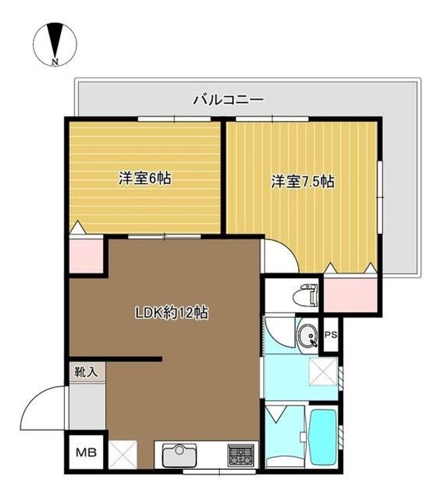 東京都葛飾区金町4(マンション)の賃貸物件の間取り