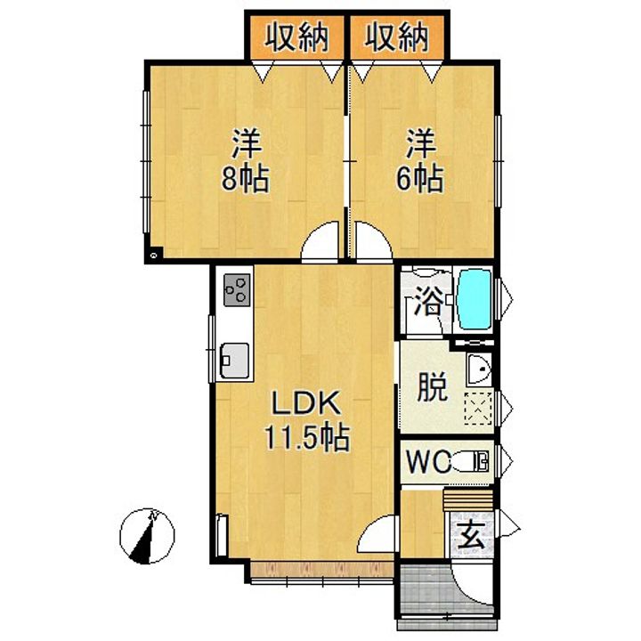 プライムコートSの間取り