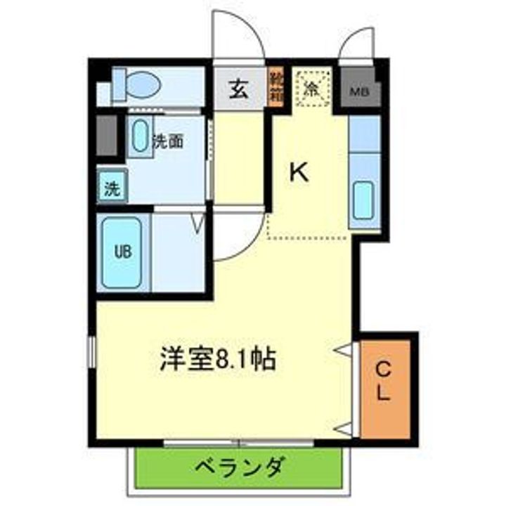 大阪府大東市南津の辺町(マンション)の賃貸物件の間取り