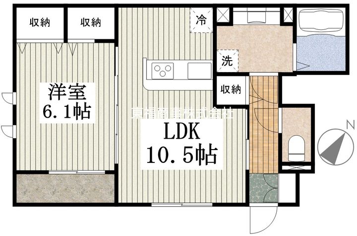 東京都板橋区赤塚1(アパート)の賃貸物件の間取り
