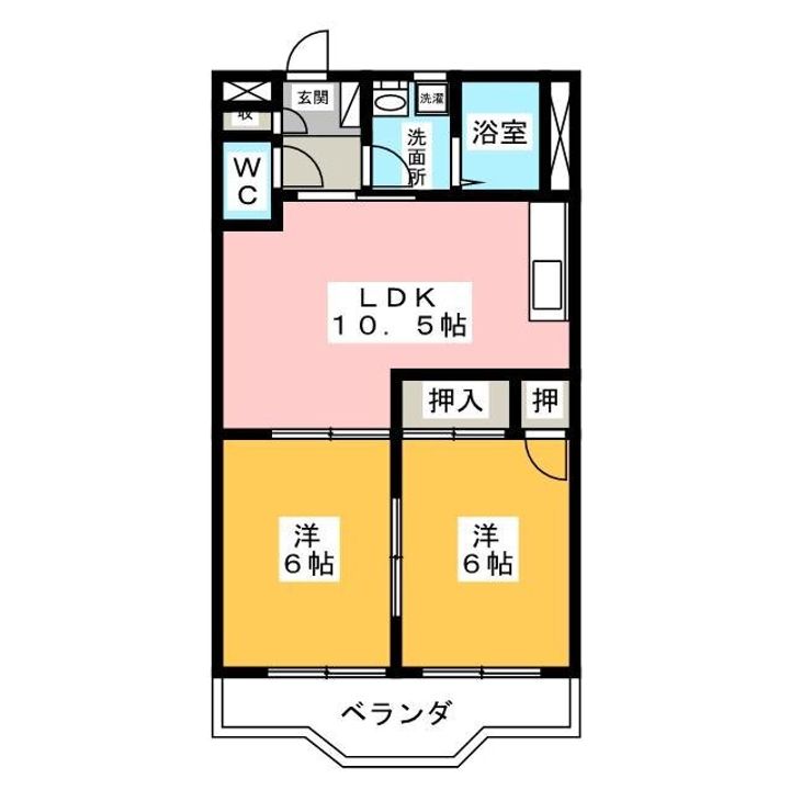 シャトー飯田1号の間取り