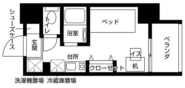 バウスクロス相模大野の間取り