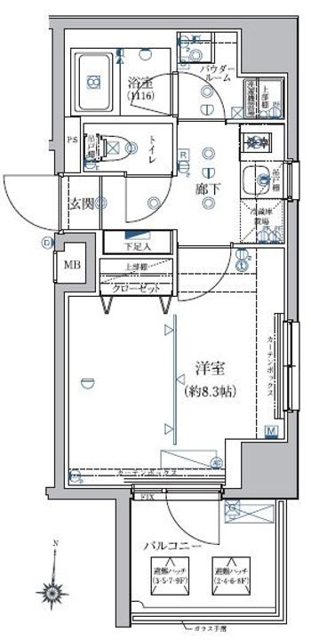 RELUXIA両国(リルシア両国)の間取り