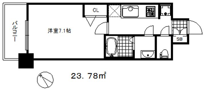 プレサンス兵庫ヴィアーレの間取り