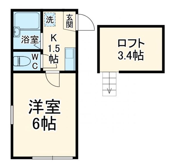 エスケーハイツ淵野辺の間取り
