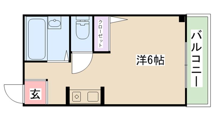 兵庫県西宮市里中町2(マンション)の賃貸物件の間取り