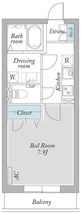 FIVE南大井の間取り