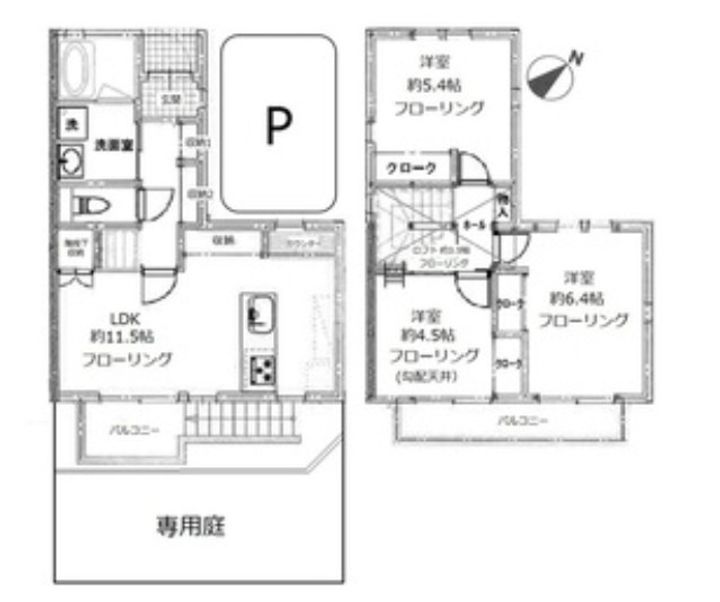 神奈川県横浜市磯子区洋光台1(一戸建)の賃貸物件の間取り