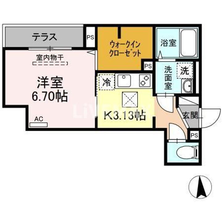 東京都墨田区東墨田2(アパート)の賃貸物件の間取り