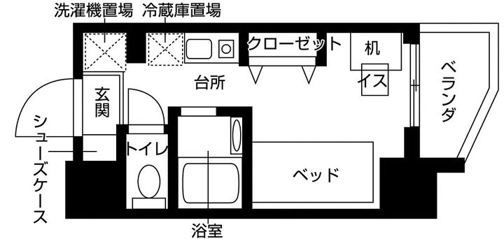 バウスクロス相模大野の間取り