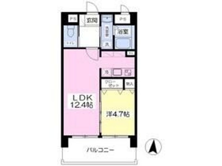 熊本県菊池郡菊陽町大字原水(マンション)の賃貸物件の間取り