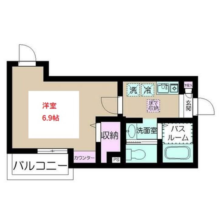東京都大田区北糀谷1(アパート)の賃貸物件の間取り