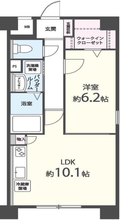 MRレジデンス博多の間取り