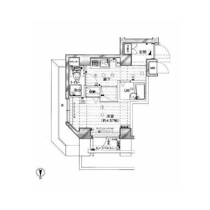 東京都台東区入谷2(マンション)の賃貸物件の間取り
