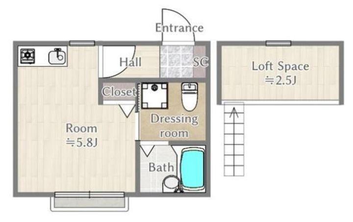 アメリカンリバティー小川の間取り