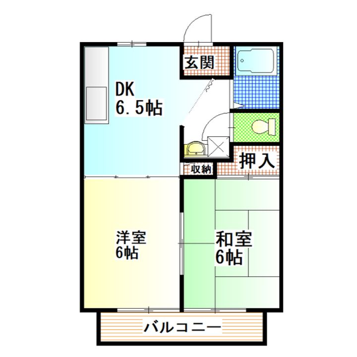 サンビレッジ大宮 Aの間取り