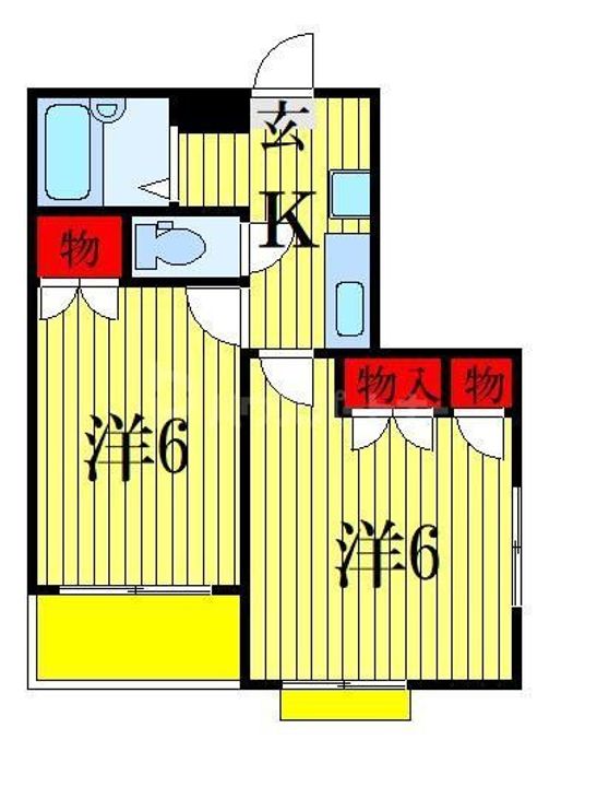 千葉県船橋市海神1(マンション)の賃貸物件の間取り