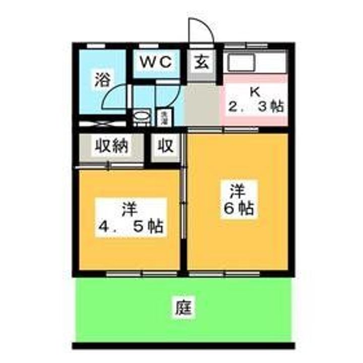 群馬県前橋市広瀬町3(アパート)の賃貸物件の間取り