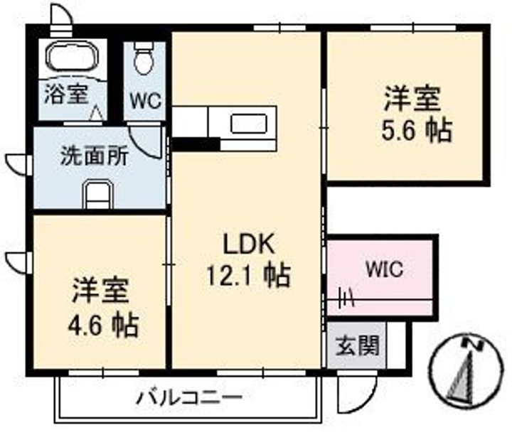 シャーメゾン レイールの間取り