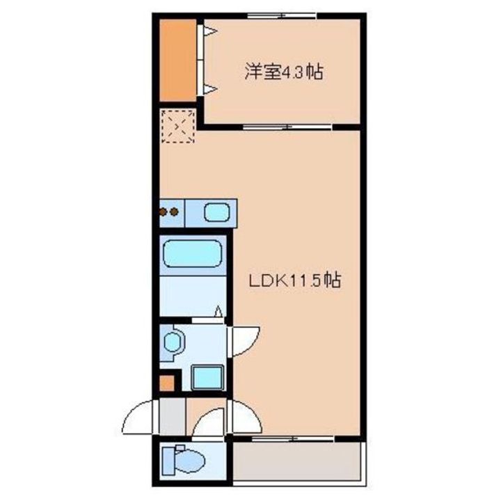 福岡県福岡市東区和白3(アパート)の賃貸物件の間取り
