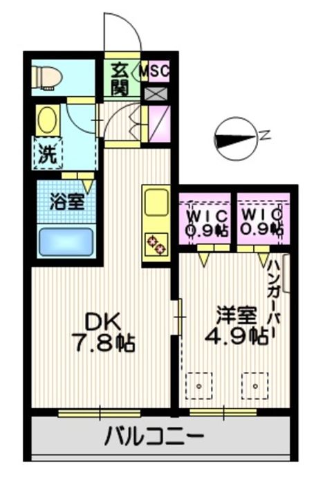 ヘーベルタウンノースショアの間取り