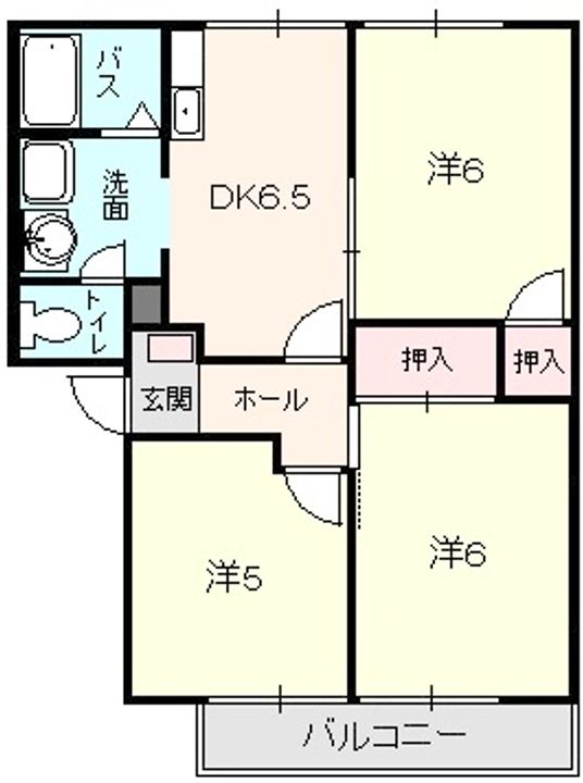 ベルメゾンAの間取り