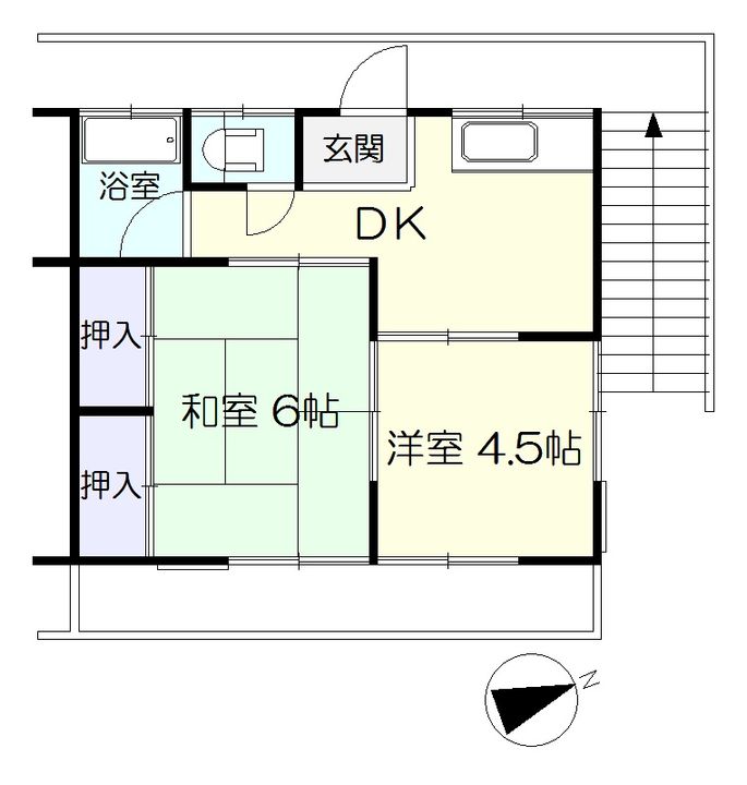種村コーポの間取り