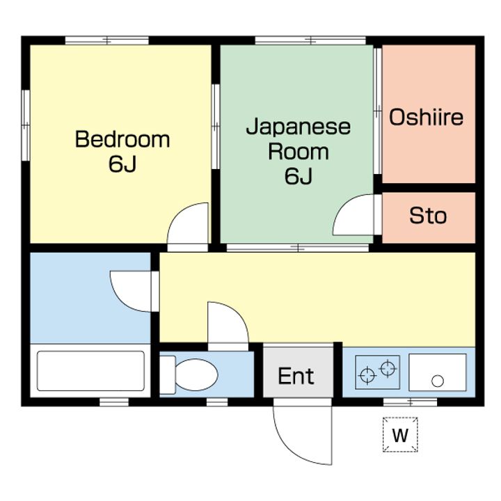 シティハイムHANAの間取り
