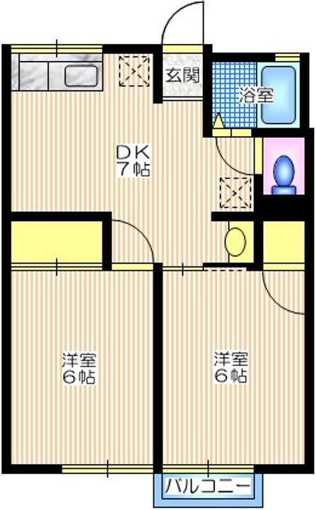 シティハイム NOGAWAの間取り