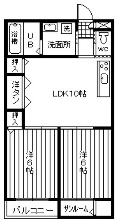 グランシティの間取り