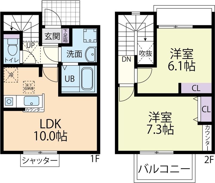 Villa Sieger(ヴィラ ジーガー) Aの間取り