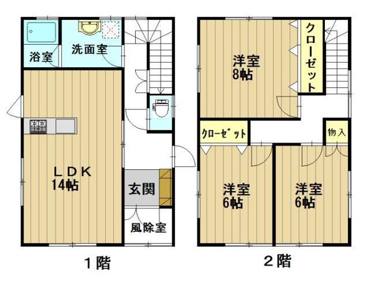 青森県弘前市大字高田4(一戸建)の賃貸物件の間取り