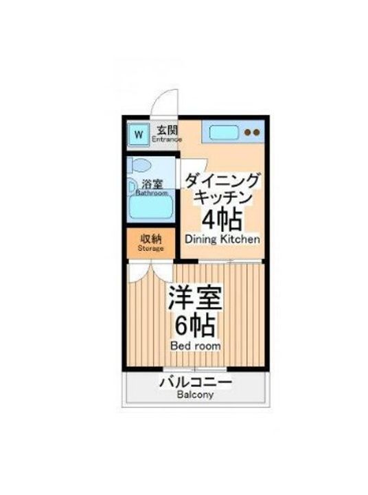 神奈川県相模原市中央区上矢部3(アパート)の賃貸物件の間取り