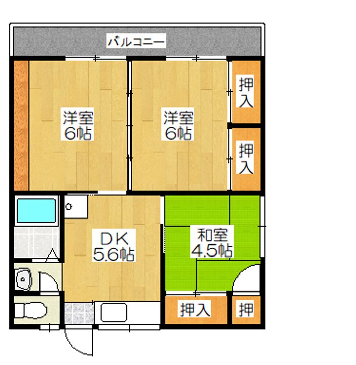 シティフラッツ駅南の間取り