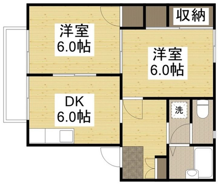 エステートピア戸坂の間取り