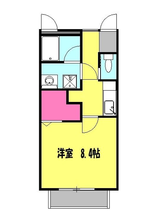 ジ・アパートメント下堀の間取り