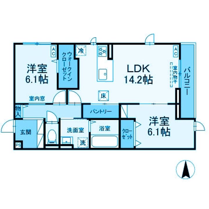 神奈川県横浜市港北区菊名3(アパート)の賃貸物件の間取り