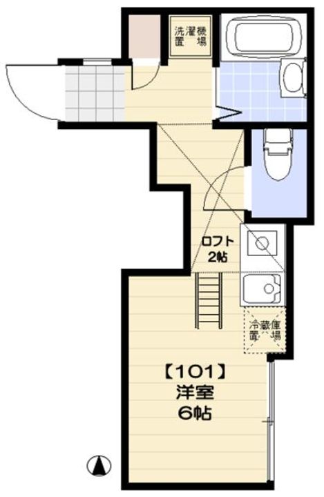 東京都大田区南蒲田3(アパート)の賃貸物件の間取り