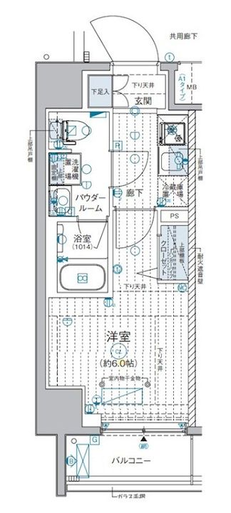 ジェノヴィア西横浜の間取り
