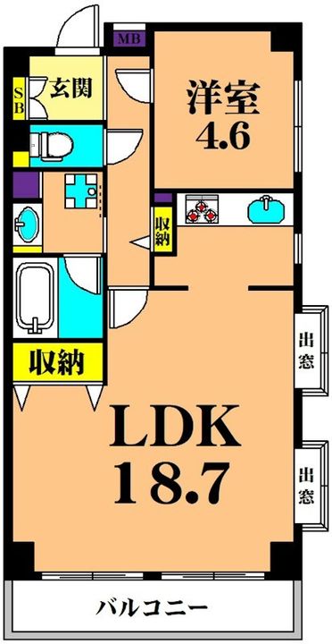 東大井シティハウスの間取り