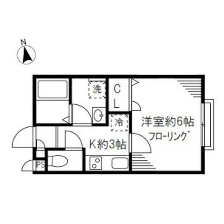 東京都葛飾区小菅2の賃貸アパートの間取り