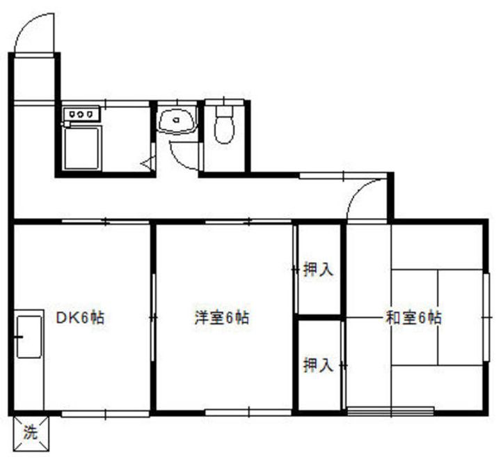 コーポ清山の間取り