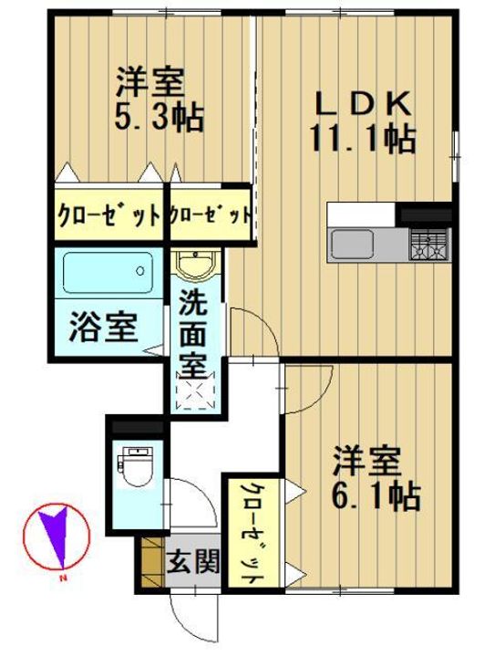 クラリスの間取り
