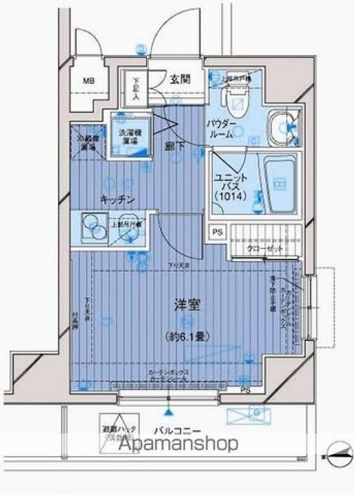 東京都板橋区大山西町(マンション)の賃貸物件の間取り