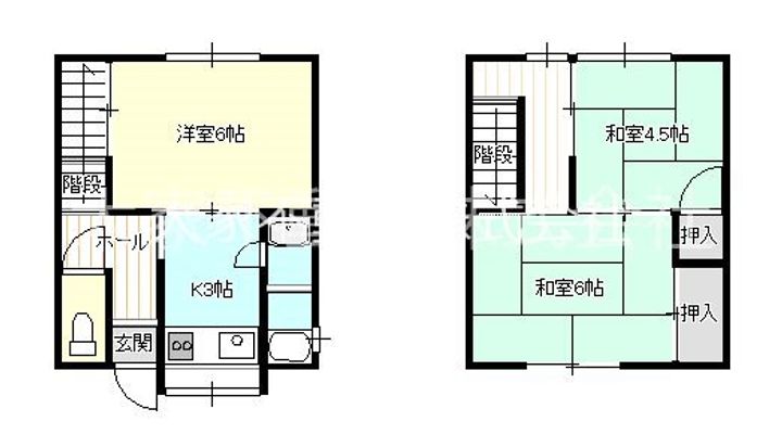 北口アパートの間取り