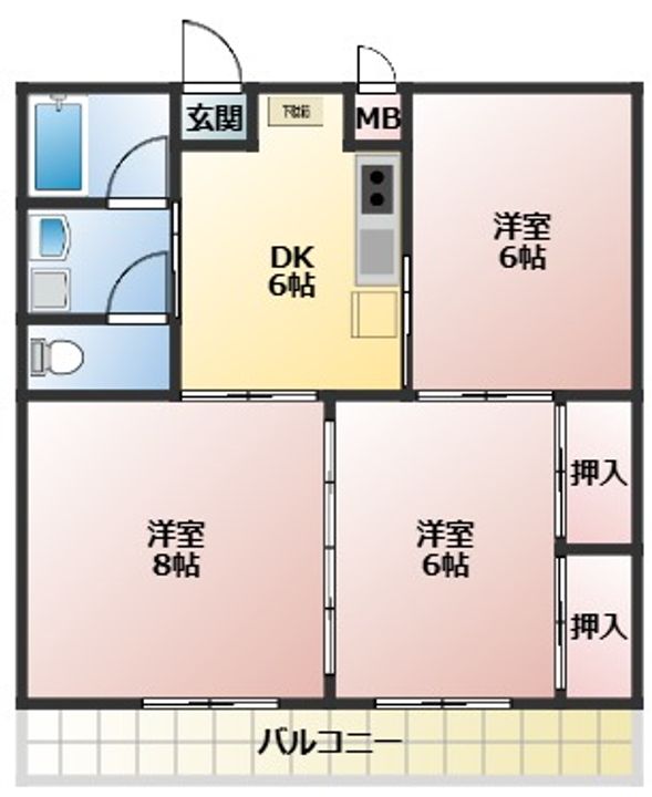 メモアールあきばの間取り