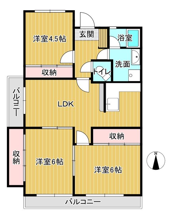 ミタックマンションの間取り