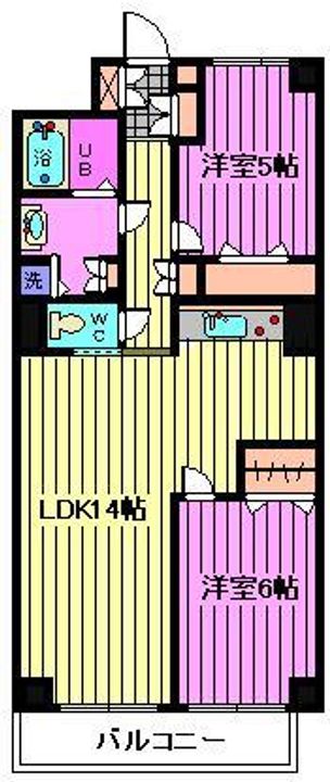 大宮パークサイドメゾンの間取り