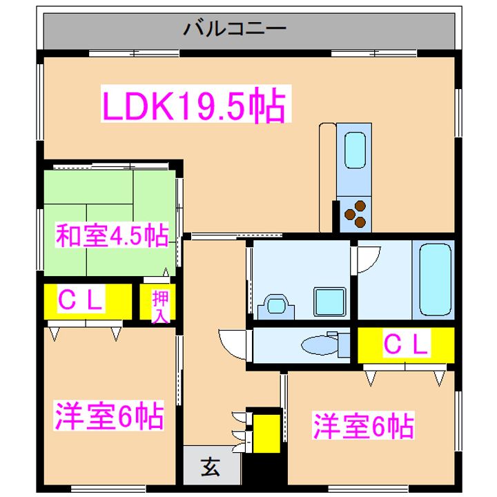 ユニオンヒルズ寿の間取り